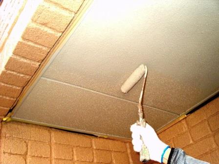 北名古屋市　オレンジ系　洋風モダン住宅　外壁塗装　施工例　軒天塗装　イメージ